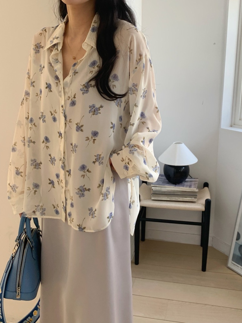 COBALT BLUE東大門實拍女裝新品推薦人氣休閑襯衫蕾絲衫COBALT BLUE襯衫/蕾絲衫圖色2