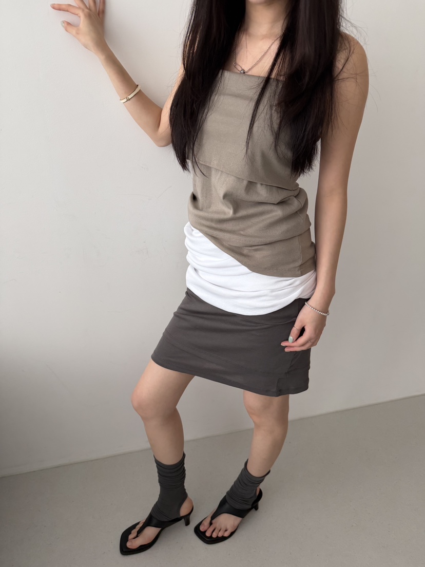 MINIMUZE韓國代購女裝新品熱賣時尚休閑人氣26春夏吊帶背心MINIMUZE吊帶/背心