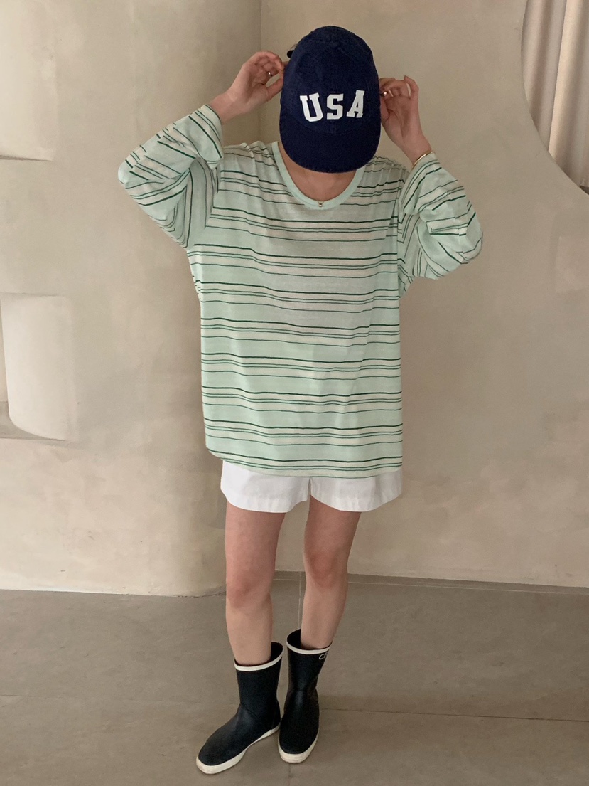 COBALT BLUE東大門實拍女士新品時尚人氣26春夏真品長袖T恤COBALT BLUE長袖T恤