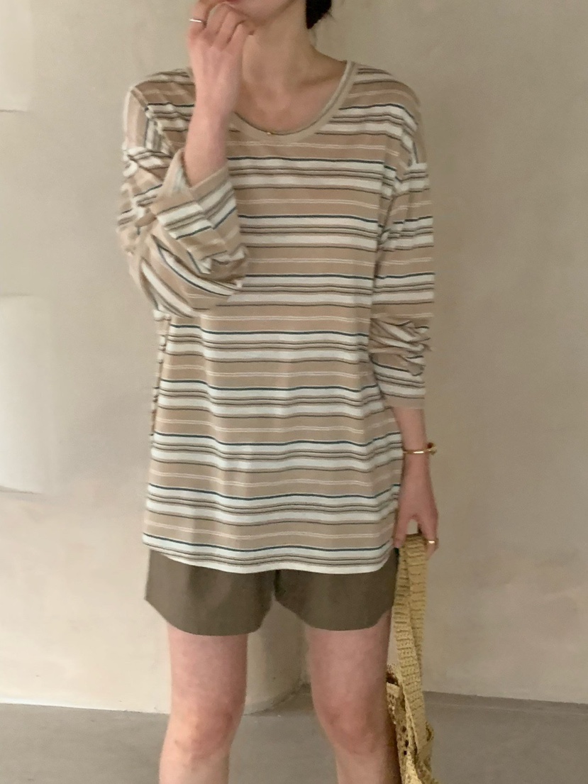 COBALT BLUE東大門實拍女士新品時尚人氣26春夏真品長袖T恤COBALT BLUE長袖T恤