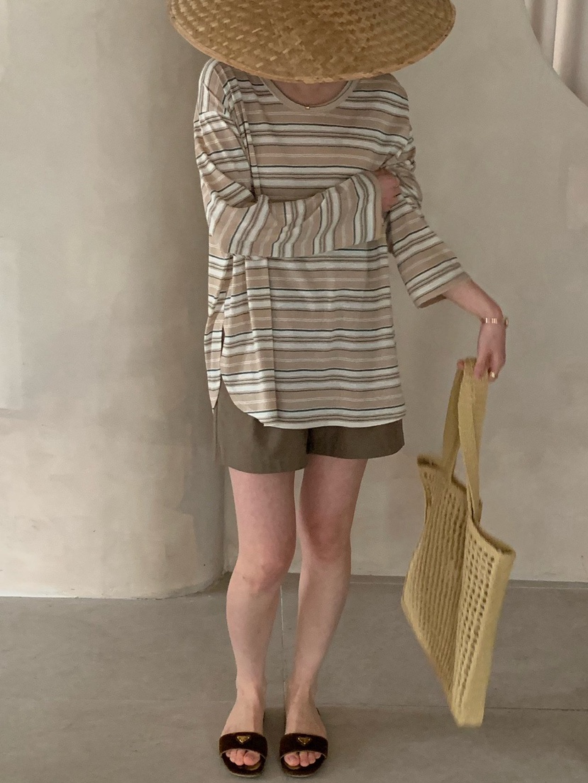 COBALT BLUE東大門實拍女士新品時尚人氣26春夏真品長袖T恤COBALT BLUE長袖T恤