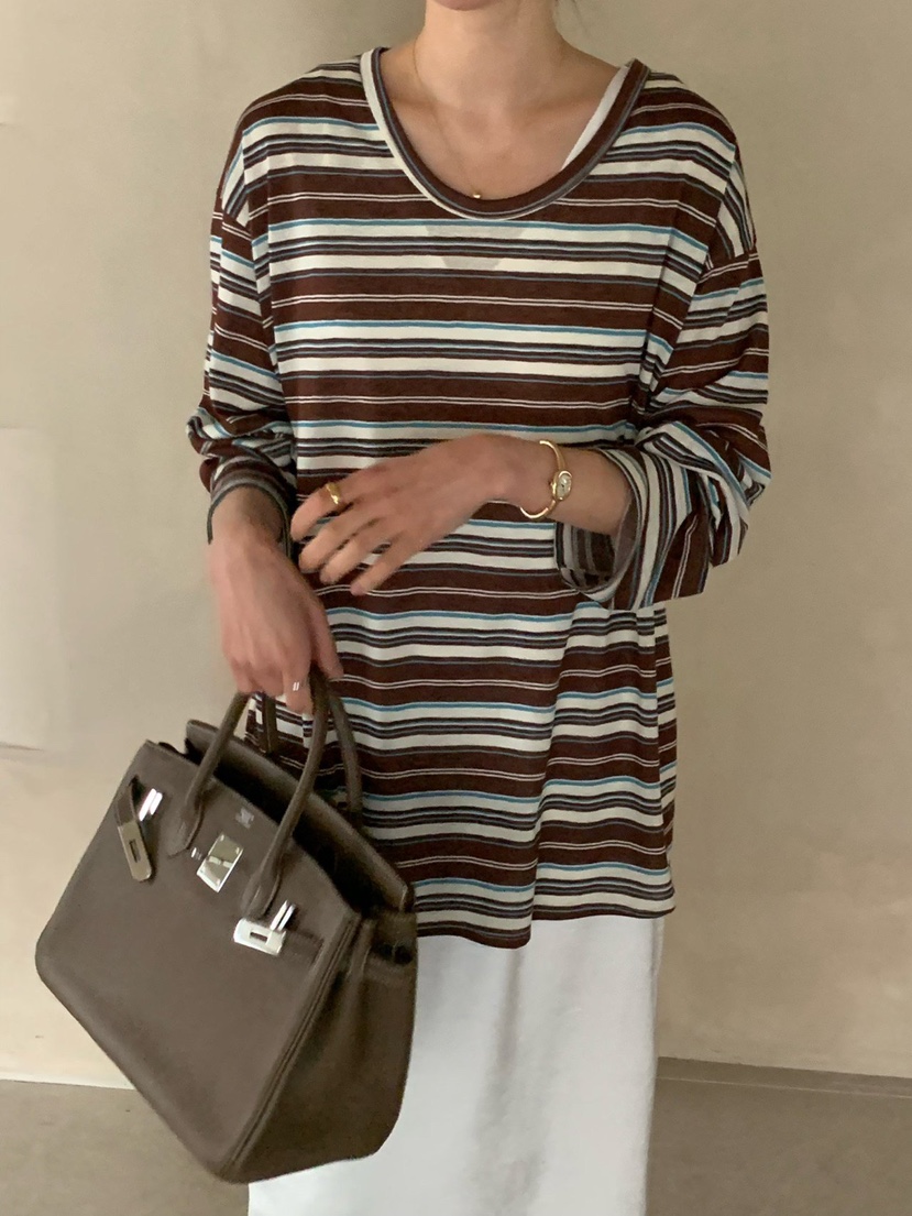 COBALT BLUE東大門實拍女士新品時尚人氣26春夏真品長袖T恤COBALT BLUE長袖T恤