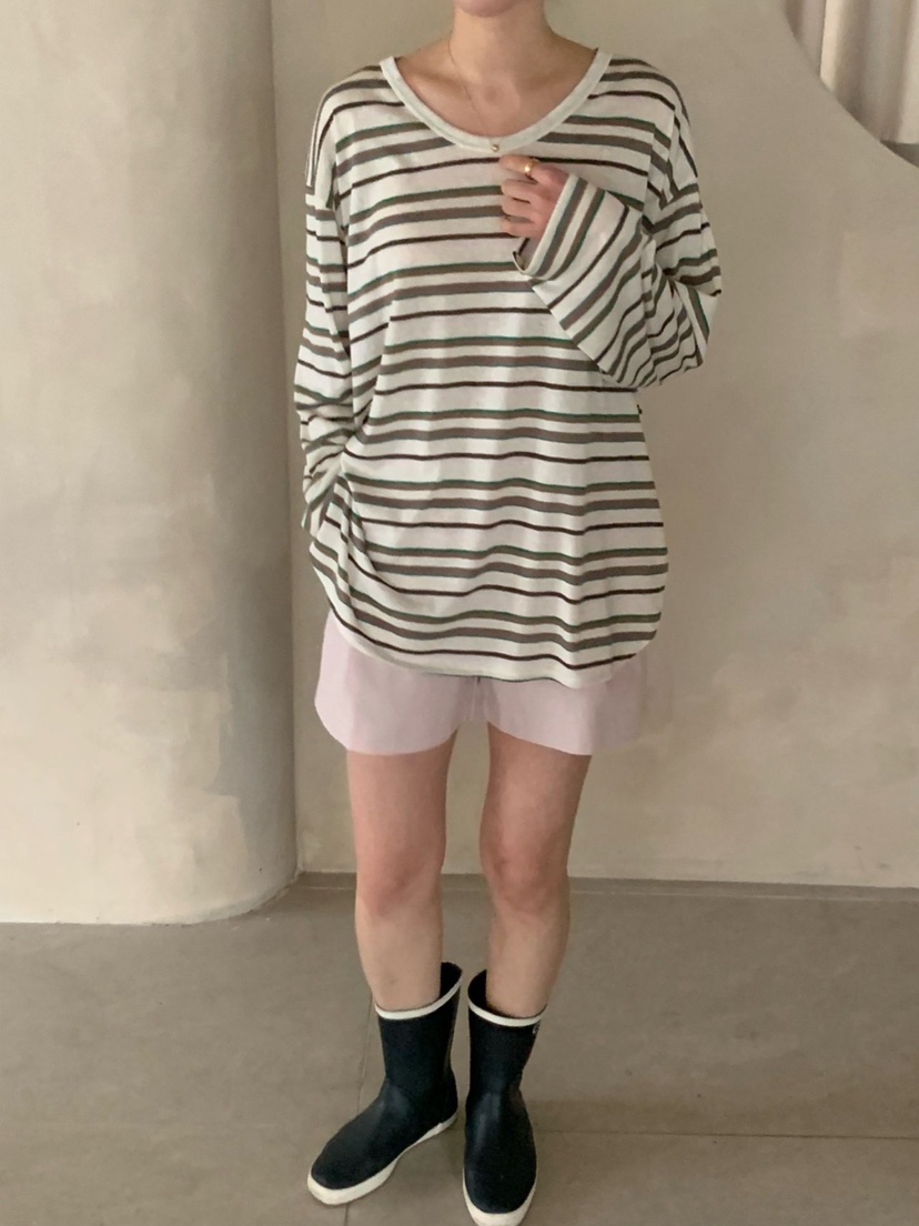 COBALT BLUE東大門實拍女士新品時尚人氣26春夏真品長袖T恤COBALT BLUE長袖T恤圖色1