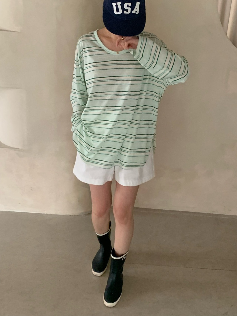 COBALT BLUE東大門實拍女士新品時尚人氣26春夏真品長袖T恤COBALT BLUE長袖T恤圖色2