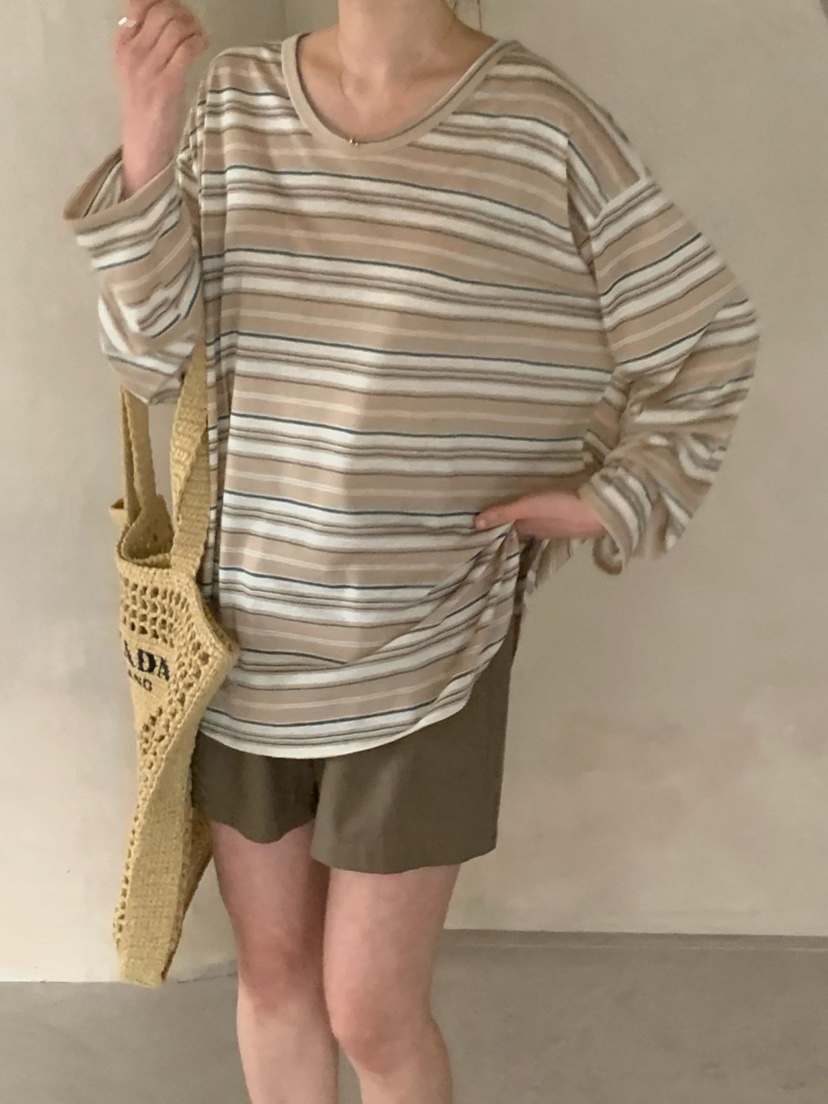 COBALT BLUE東大門實拍女士新品時尚人氣26春夏真品長袖T恤COBALT BLUE長袖T恤圖色3