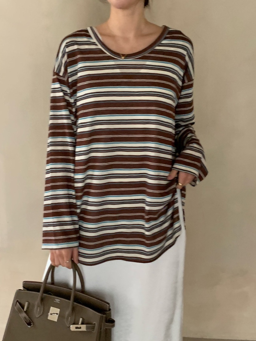 COBALT BLUE東大門實拍女士新品時尚人氣26春夏真品長袖T恤COBALT BLUE長袖T恤圖色4