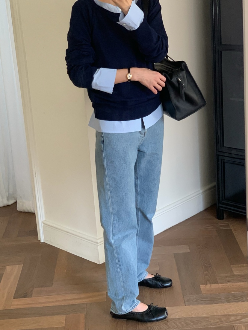 A Flan東大門實拍女裝新品時尚熱賣休閑26春夏襯衫蕾絲衫露肩AFN/FLAN EDITION襯衫/蕾絲衫