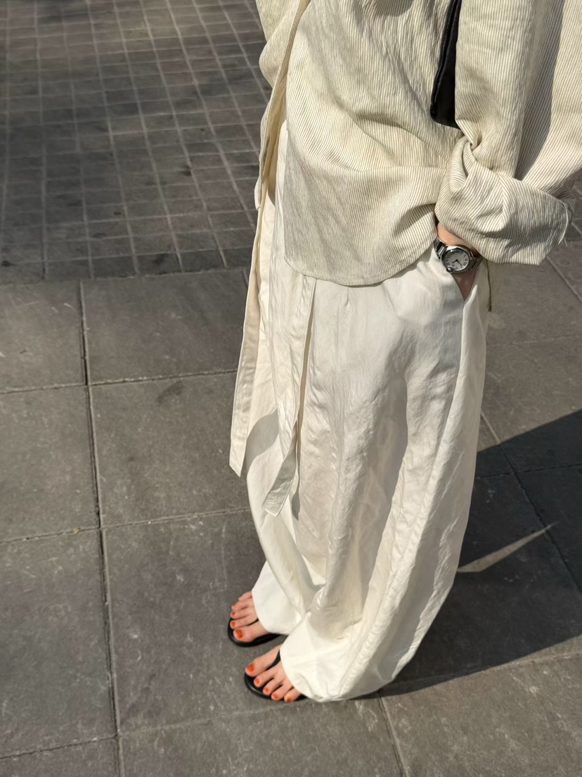 ARKIE/TAF東大門代購女士新款26春夏真品休閑休閑褲含腰帶ARKIE/TAF休閑褲