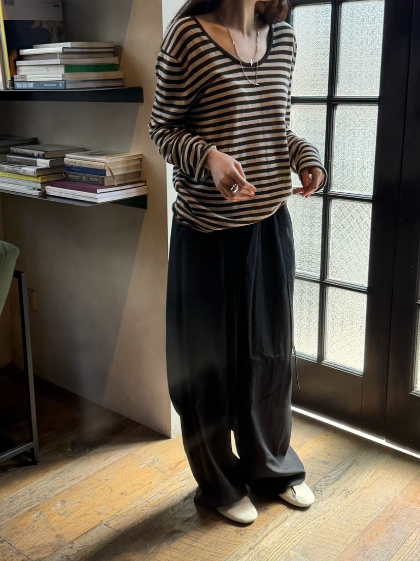 ARKIE/TAF東大門代購女士新款26春夏真品休閑休閑褲含腰帶ARKIE/TAF休閑褲