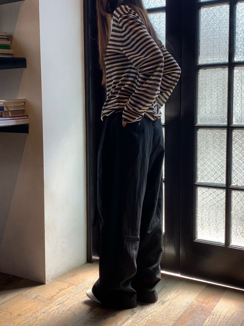 ARKIE/TAF東大門代購女士新款26春夏真品休閑休閑褲含腰帶ARKIE/TAF休閑褲