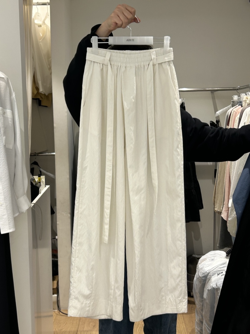 ARKIE/TAF東大門代購女士新款26春夏真品休閑休閑褲含腰帶ARKIE/TAF休閑褲圖色1