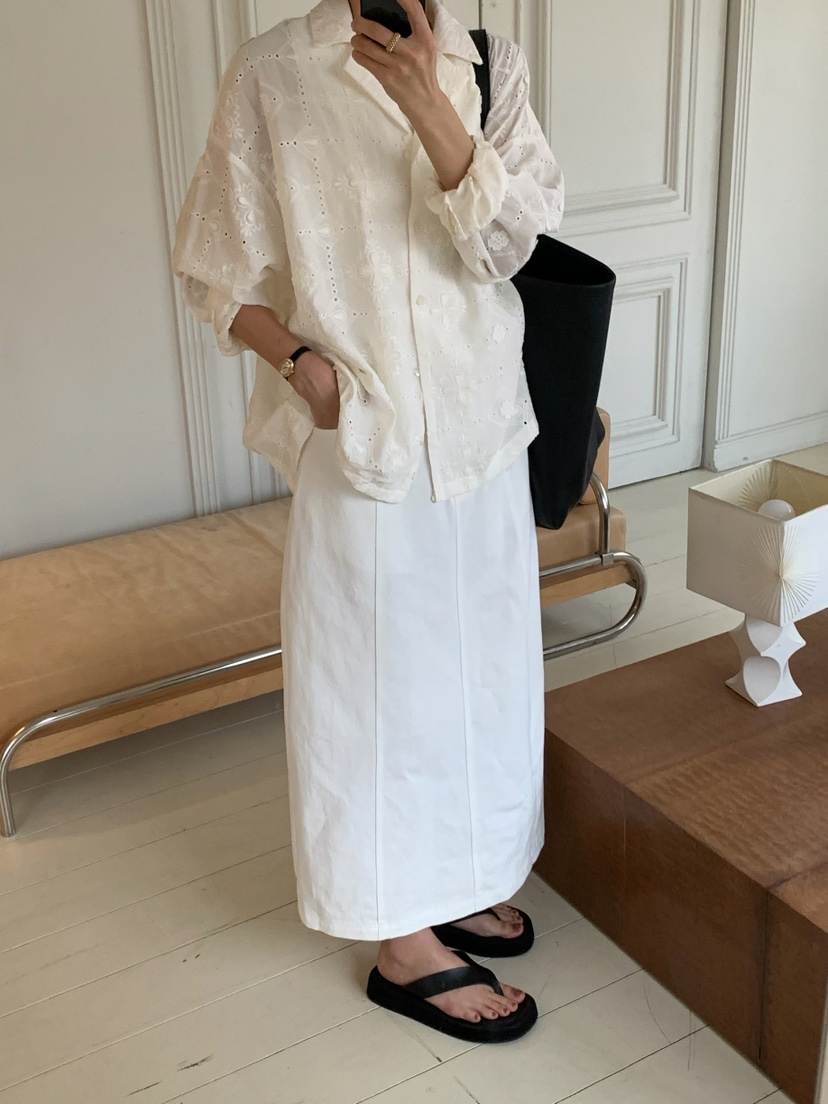 A Flan東大門實拍女士新品真品熱賣休閑26春夏襯衫蕾絲衫AFN/FLAN EDITION襯衫/蕾絲衫