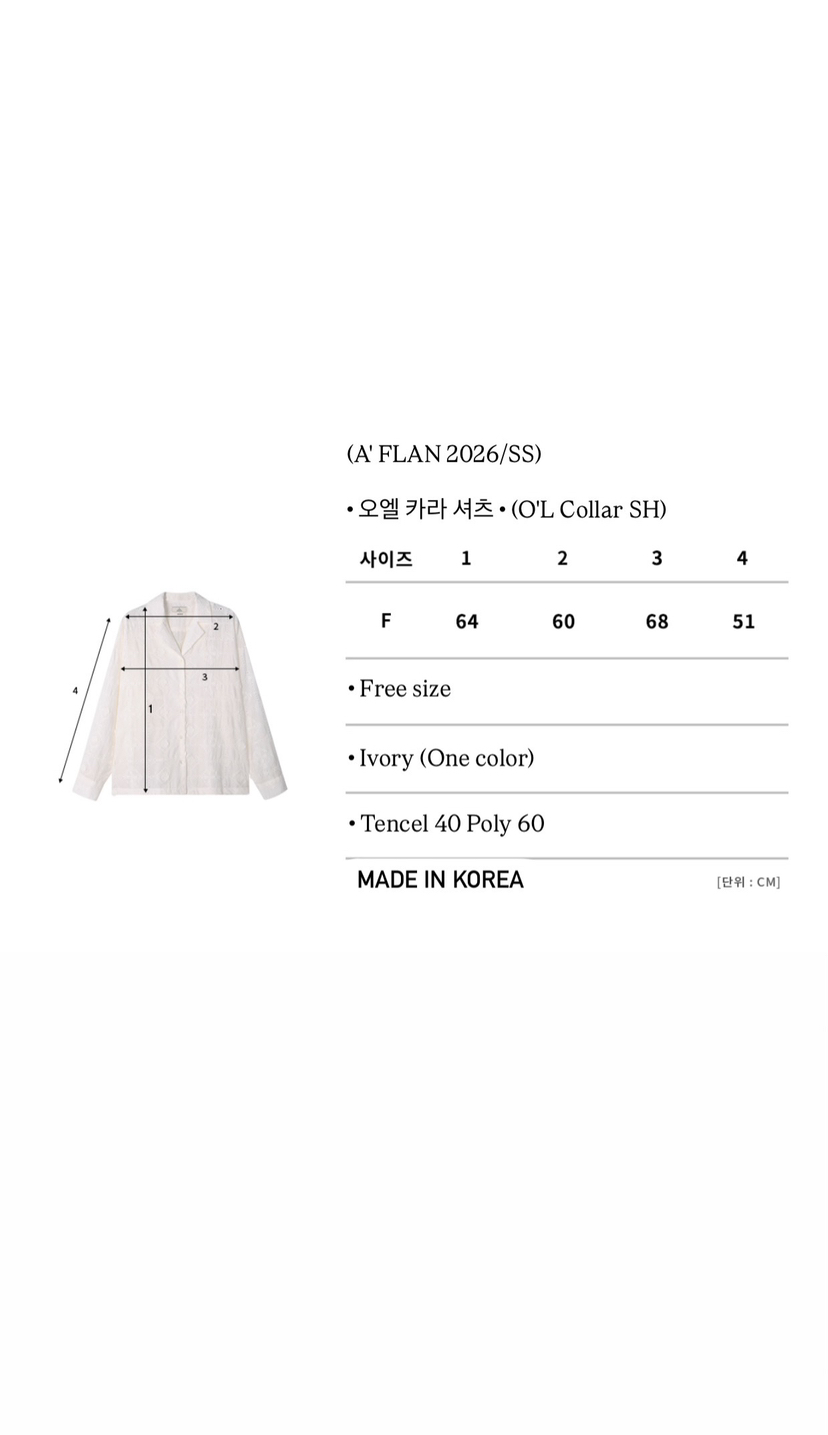 A Flan東大門實拍女士新品真品熱賣休閑26春夏襯衫蕾絲衫AFN/FLAN EDITION襯衫/蕾絲衫