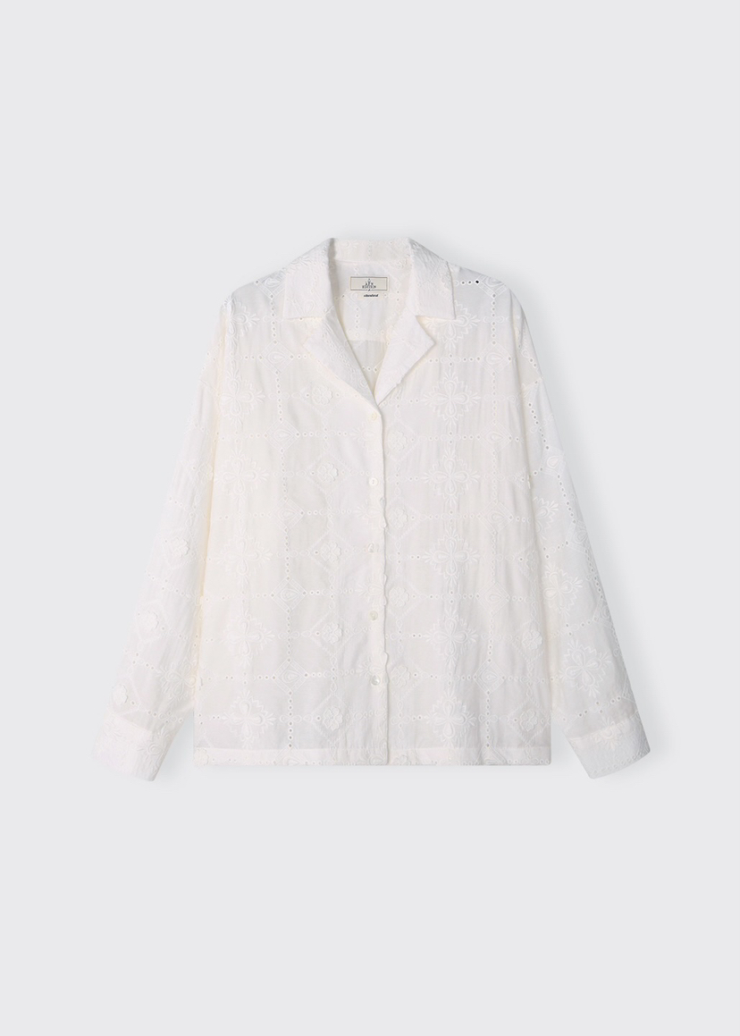 A Flan東大門實拍女士新品真品熱賣休閑26春夏襯衫蕾絲衫AFN/FLAN EDITION襯衫/蕾絲衫圖色1