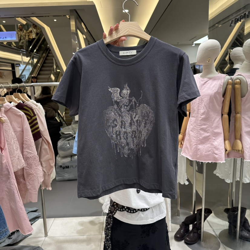 XPARTY韓國代購女士新款真品人氣推薦熱賣職業時尚26春夏T恤XPARTYT恤圖色3