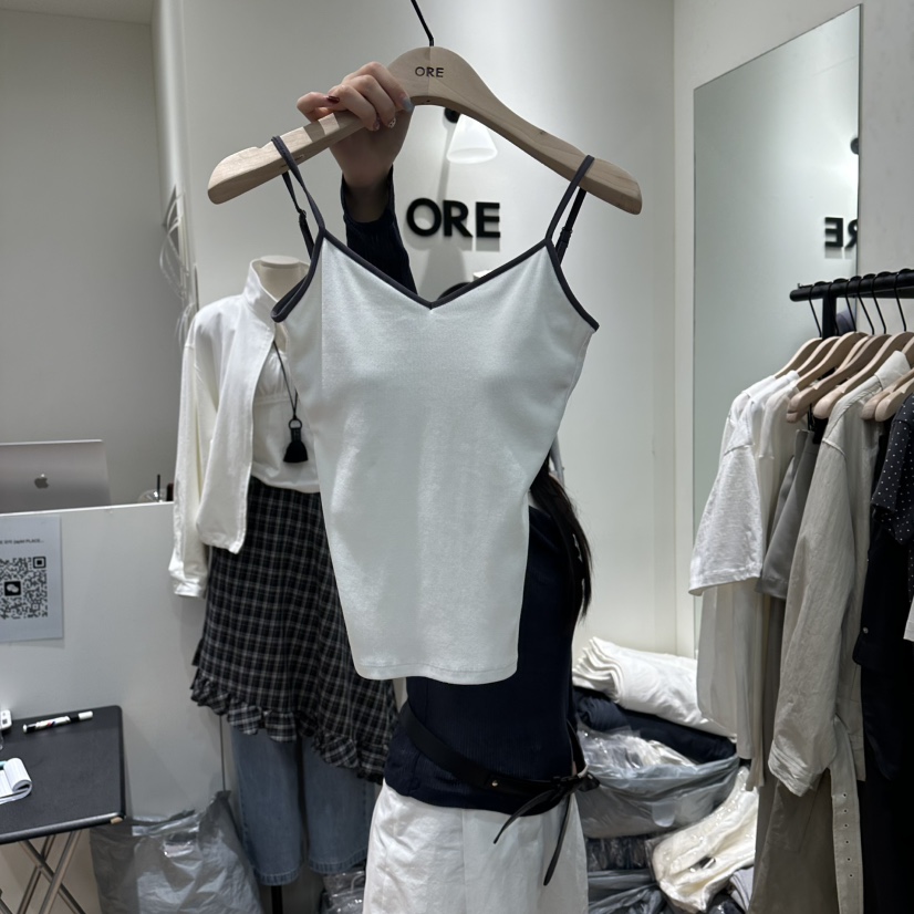 ORE-P東大門直郵女士新品26春夏熱賣人氣真品休閑吊帶背心ORE吊帶/背心圖色1