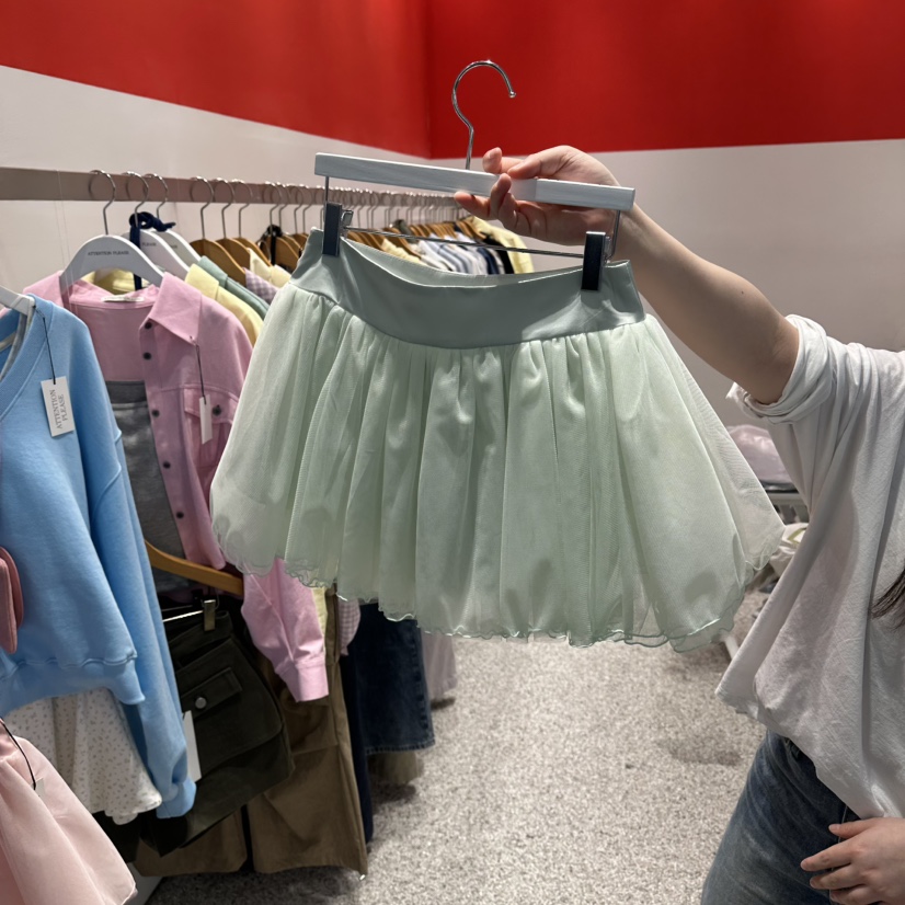 ATPZ韓國代購女裝新品推薦熱賣休閑真品人氣26春夏裙褲緞面ATTENTION PLEAES裙褲