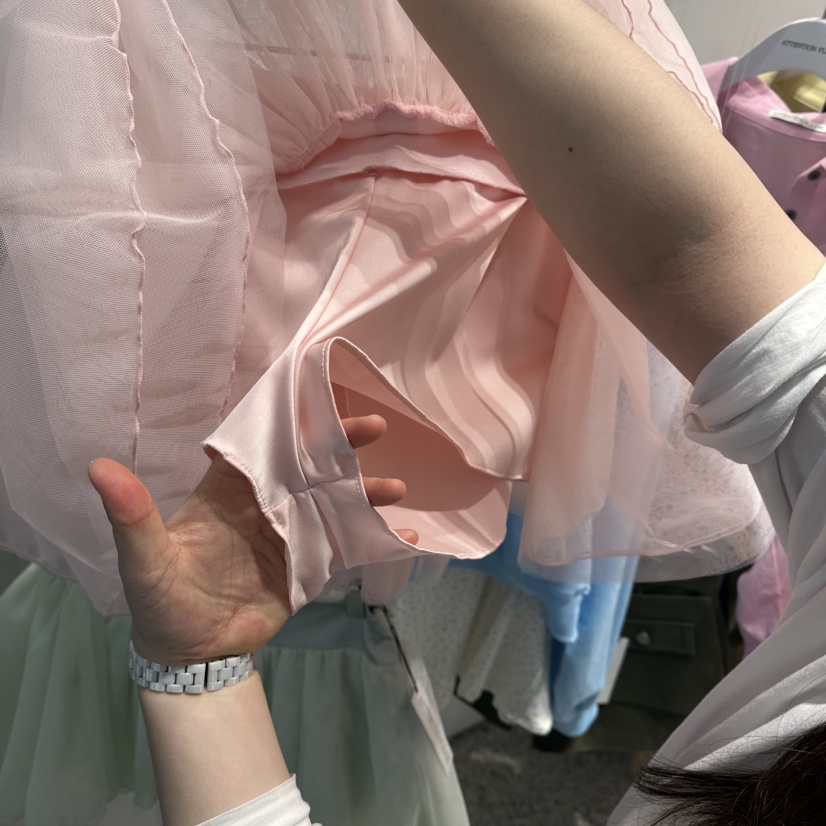 ATPZ韓國代購女裝新品推薦熱賣休閑真品人氣26春夏裙褲緞面ATTENTION PLEAES裙褲