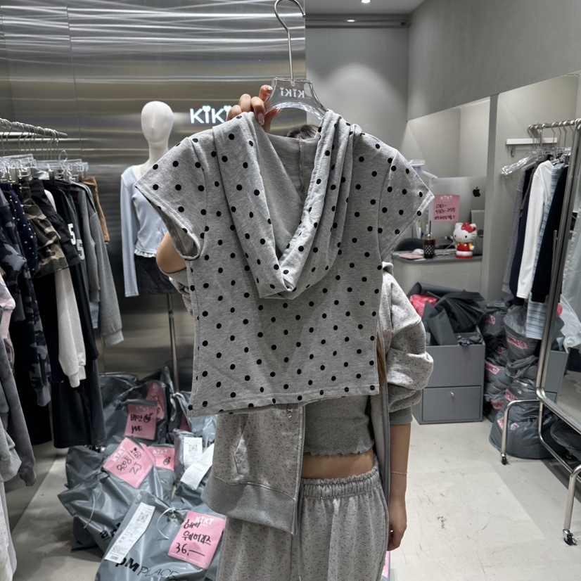 KIKI東大門直郵女裝新款26春夏休閑時尚職業真品夾克拉鏈KIKI夾克