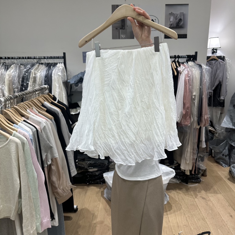 M.G.N韓國代購女士新品真品時尚休閑26春夏職業裙褲褶皺MAGNET裙褲