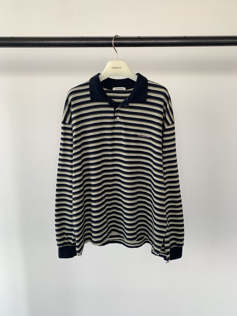UNDERSON韓國直郵女士新品時尚職業熱賣推薦人氣長袖T恤條紋UNDERSON長袖T恤圖色3