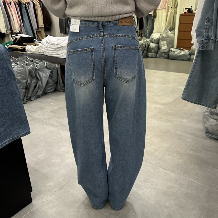 URBANSTORY/REMAKING韓國代購女裝新款26春夏人氣牛仔褲Remaking/URBANSTORY牛仔褲