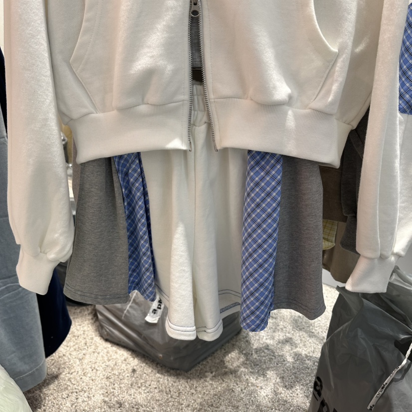 ATPZ東大門直郵女裝新款推薦26春夏時尚休閑熱賣短褲格子ATTENTION PLEAES短褲圖色2