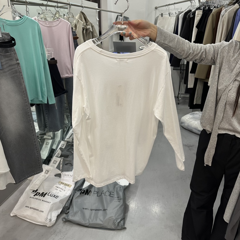 PAVEL東大門代購女裝新品熱賣26春夏真品職業推薦長袖T恤PAVEL長袖T恤