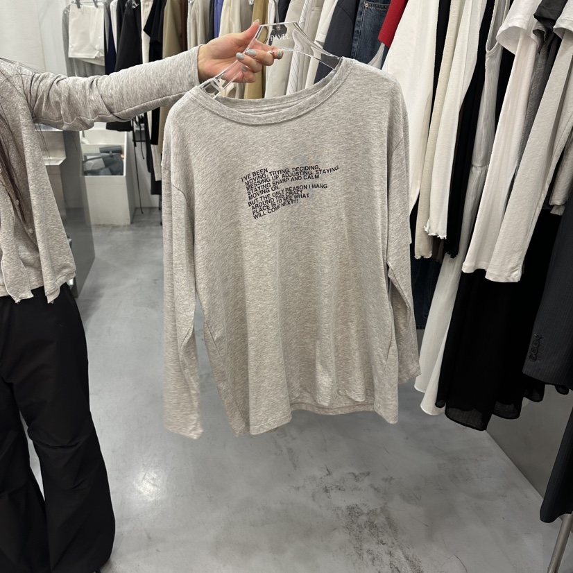 PAVEL東大門代購女裝新品熱賣26春夏真品職業推薦長袖T恤PAVEL長袖T恤圖色1