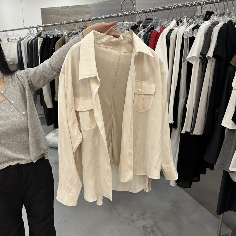 PAVEL東大門直郵女裝新款真品推薦休閑熱賣職業襯衫蕾絲衫PAVEL襯衫/蕾絲衫圖色1象牙白