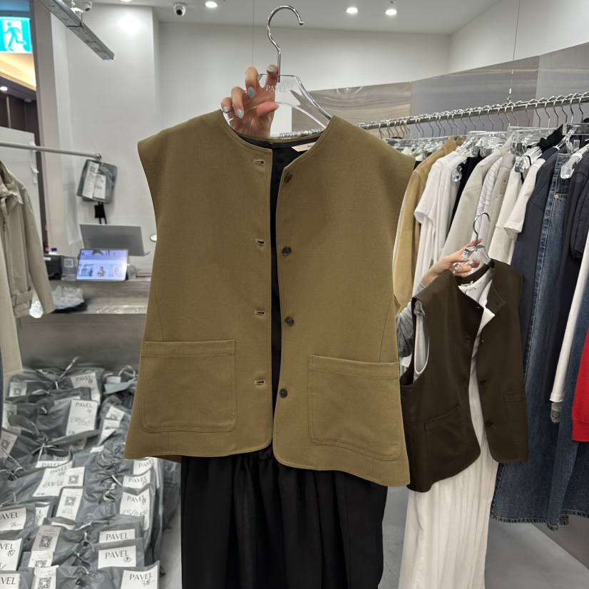 PAVEL東大門直郵女裝新品時尚推薦職業人氣休閑26春夏馬甲PAVEL馬甲圖色1