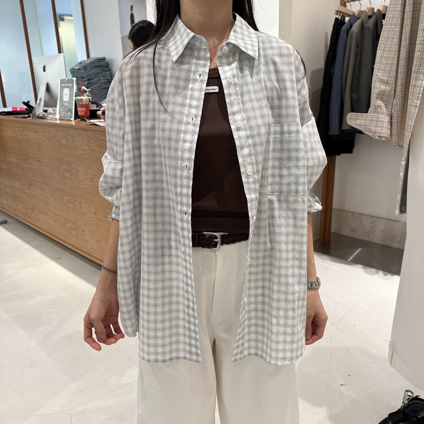 ANDMORE BUTTON東大門代購女裝新款26春夏時尚襯衫蕾絲衫ANDMORE BUTTON襯衫/蕾絲衫圖色2