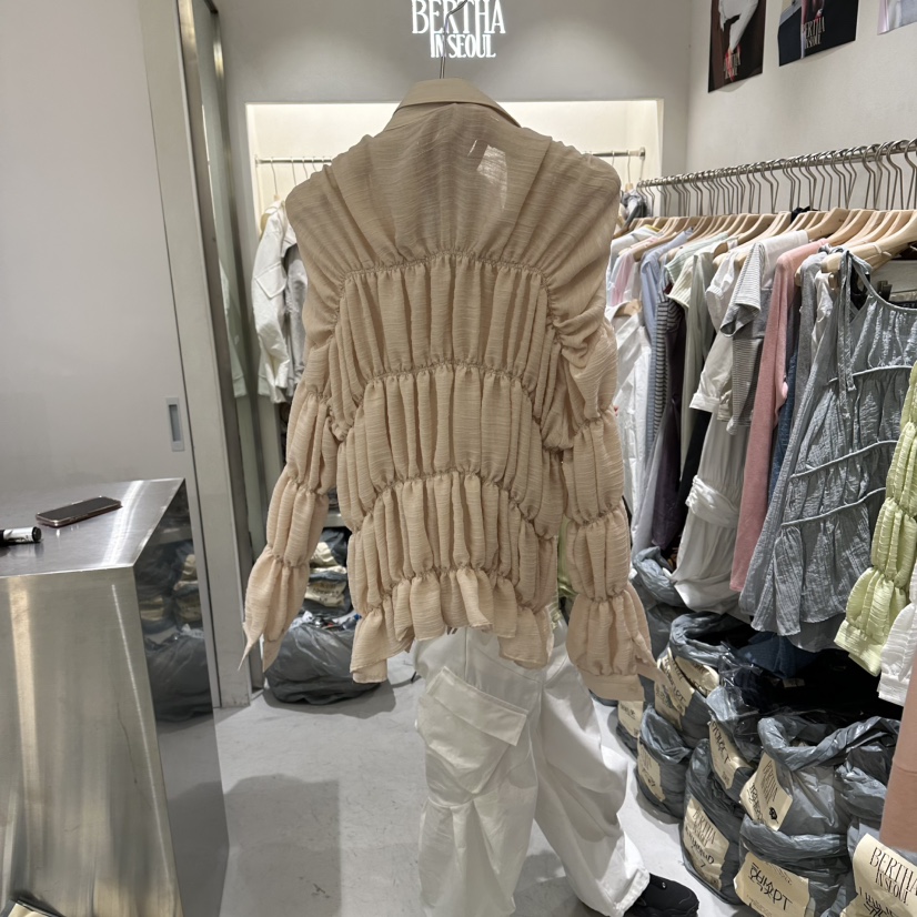 BERTHA韓國直郵女裝新品26春夏時尚真品人氣熱賣襯衫蕾絲衫BERTHA襯衫/蕾絲衫