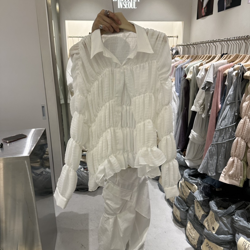 BERTHA韓國直郵女裝新品26春夏時尚真品人氣熱賣襯衫蕾絲衫BERTHA襯衫/蕾絲衫圖色2