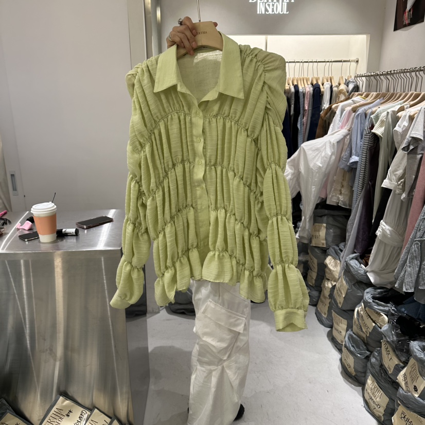 BERTHA韓國直郵女裝新品26春夏時尚真品人氣熱賣襯衫蕾絲衫BERTHA襯衫/蕾絲衫圖色3