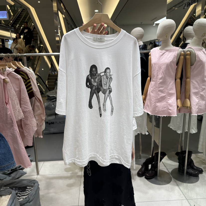 XPARTY韓國代購女士新款熱賣推薦時尚休閑人氣真品26春夏T恤XPARTYT恤圖色1