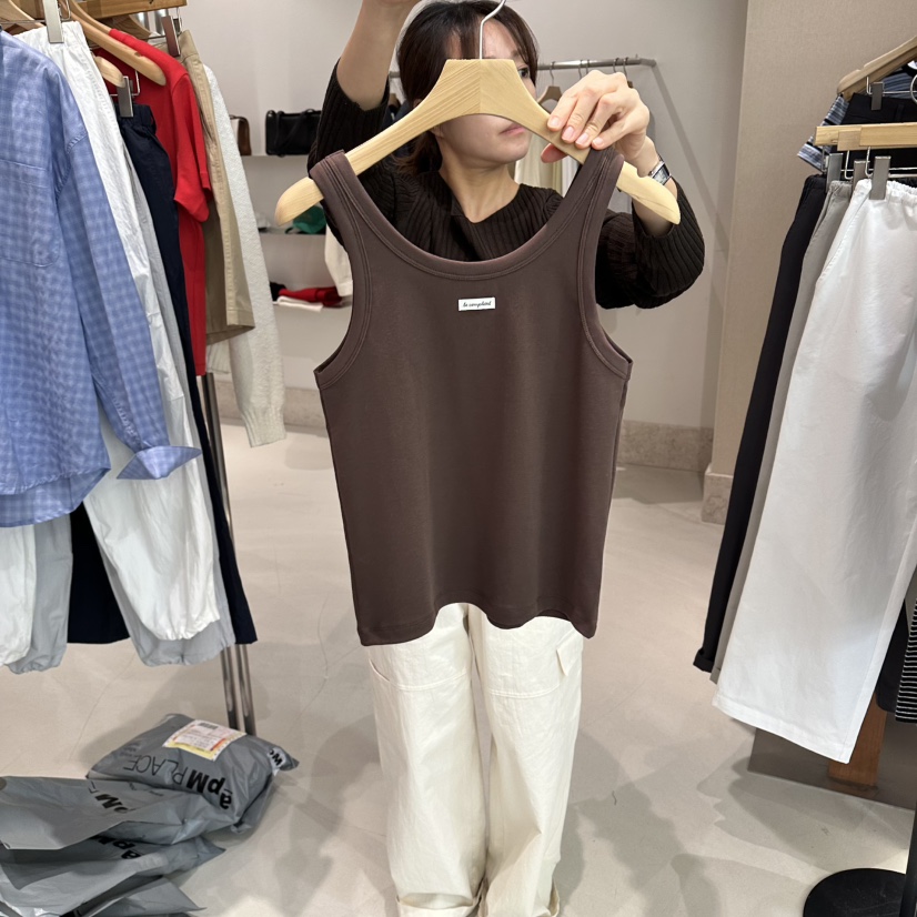 ANDMORE BUTTON韓國直郵女裝新品職業熱賣真品推薦吊帶背心ANDMORE BUTTON吊帶/背心圖色4