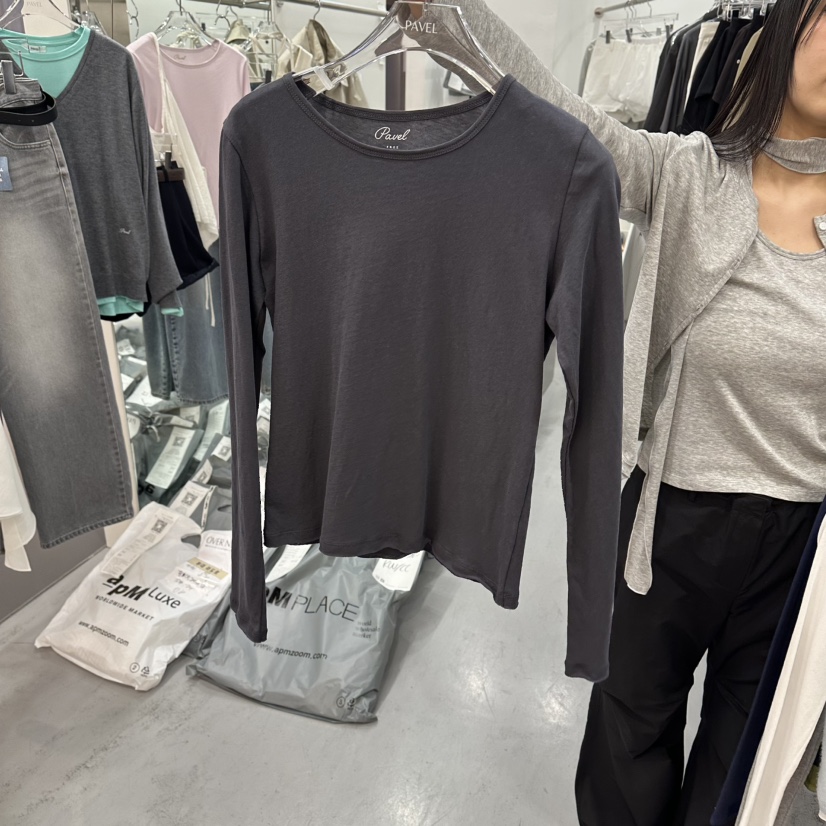PAVEL東大門直郵女裝新品時尚人氣職業真品熱賣推薦長袖T恤PAVEL長袖T恤圖色3