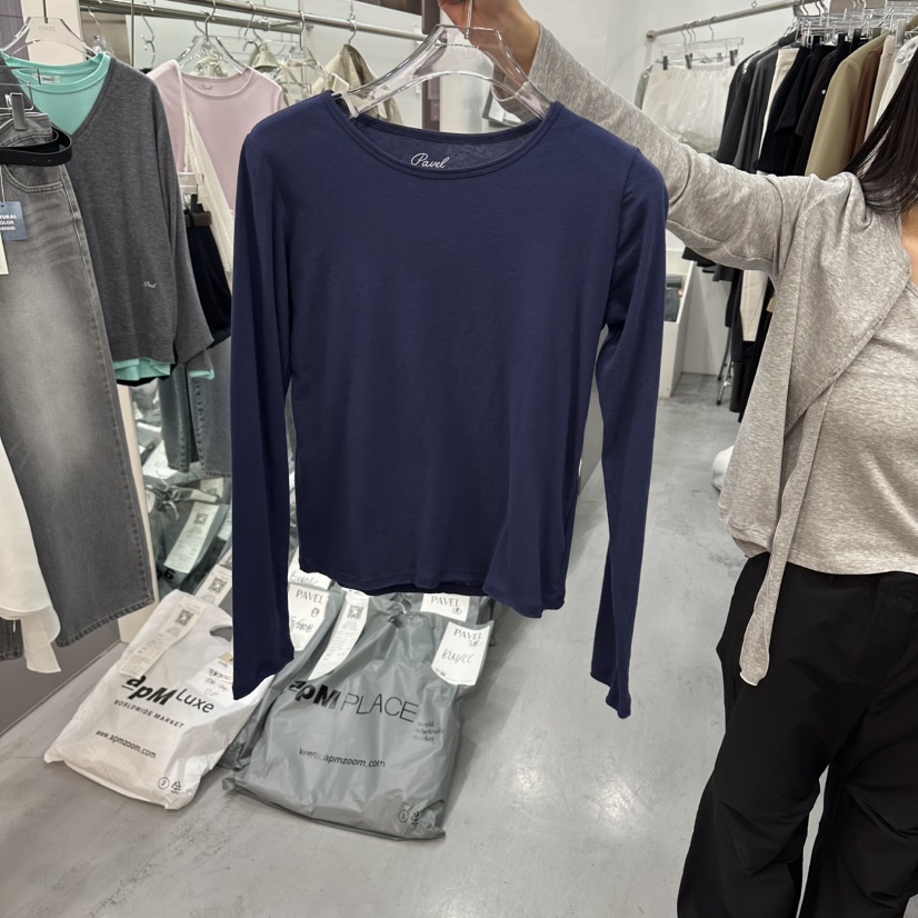 PAVEL東大門直郵女裝新品時尚人氣職業真品熱賣推薦長袖T恤PAVEL長袖T恤圖色5