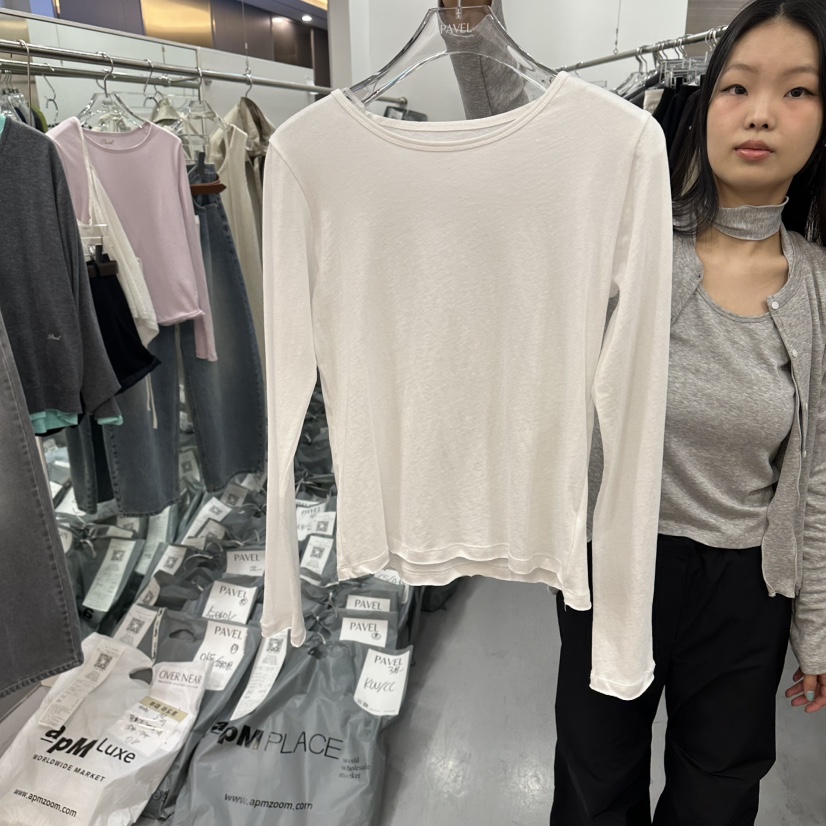 PAVEL東大門直郵女裝新品時尚人氣職業真品熱賣推薦長袖T恤PAVEL長袖T恤圖色6