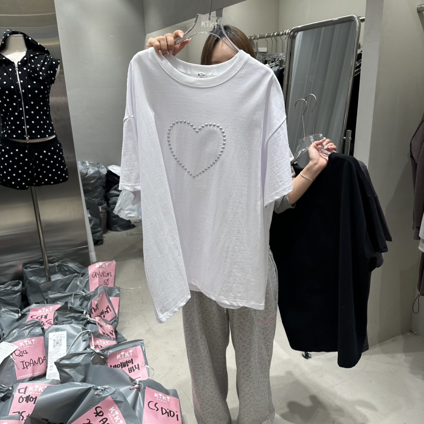 KIKI韓國直郵女士新款休閑時尚職業熱賣26春夏人氣推薦T恤KIKIT恤圖色1