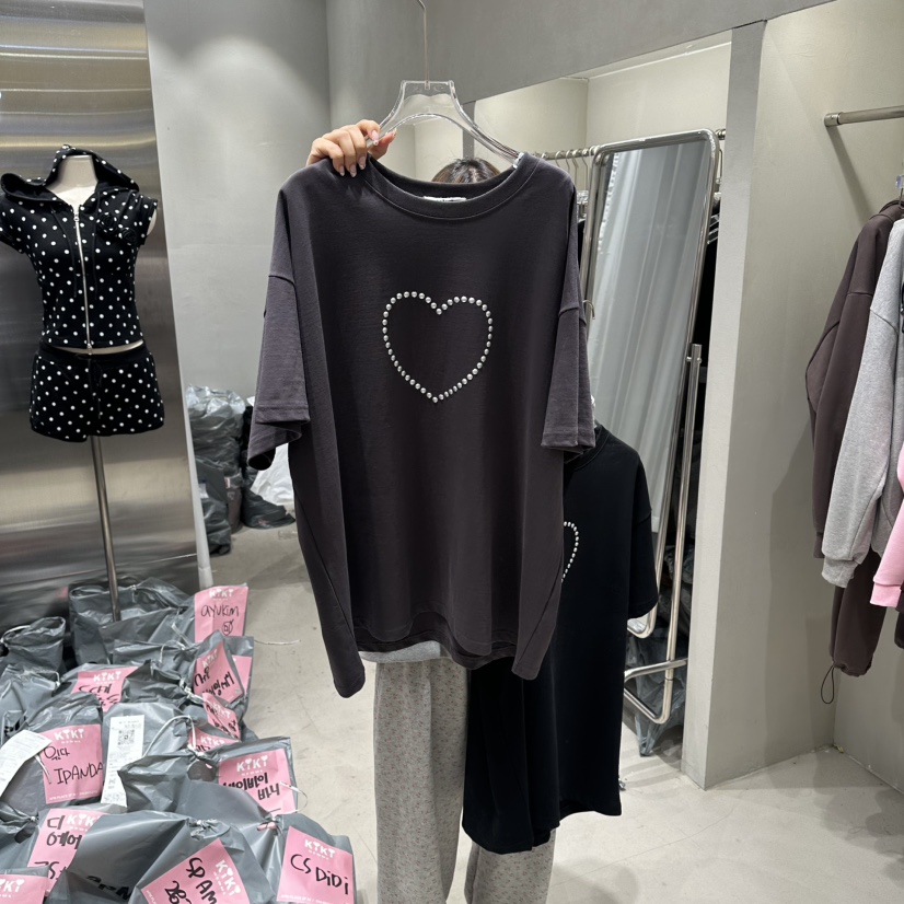 KIKI韓國直郵女士新款休閑時尚職業熱賣26春夏人氣推薦T恤KIKIT恤圖色2