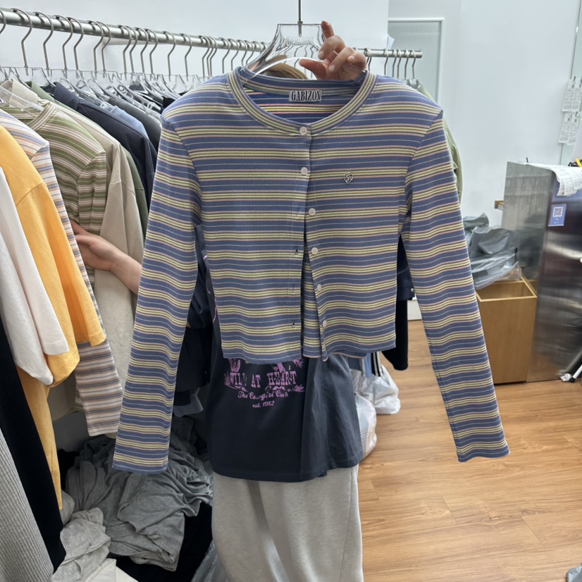 GABIZON韓國直郵女裝新款26春夏推薦時尚職業針織衫套裝開衫GABIZON針織衫圖色2