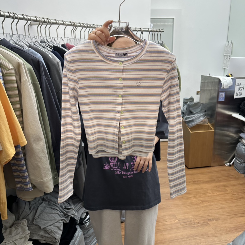 GABIZON韓國直郵女裝新款26春夏推薦時尚職業針織衫套裝開衫GABIZON針織衫圖色3