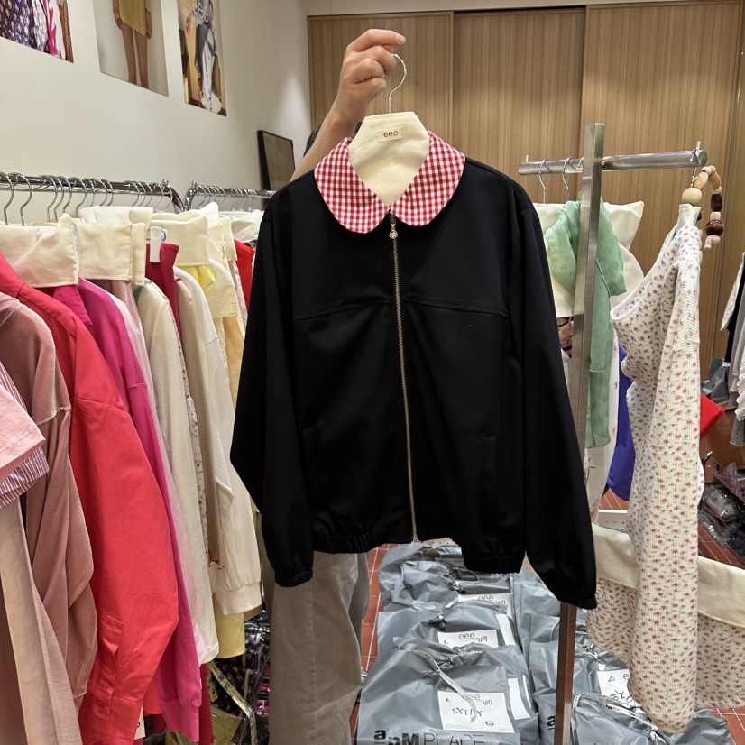 E/E/E東大門直郵女裝新款真品職業推薦26春夏人氣休閑夾克E/E/E夾克圖色2