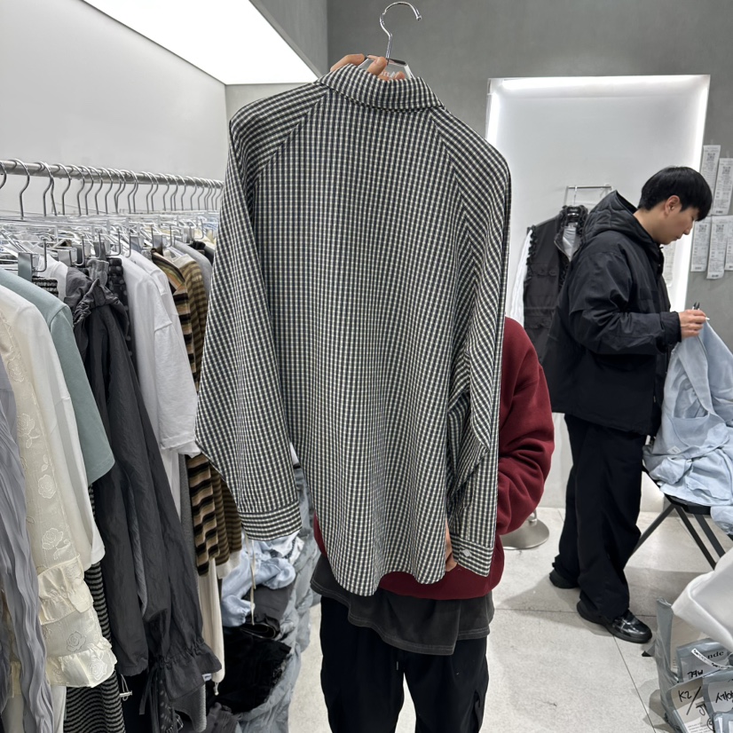 ANDE東大門實拍女士新品26春夏時尚熱賣休閑推薦襯衫蕾絲衫Ande襯衫/蕾絲衫