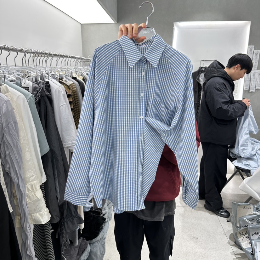 ANDE東大門實拍女士新品26春夏時尚熱賣休閑推薦襯衫蕾絲衫Ande襯衫/蕾絲衫圖色1