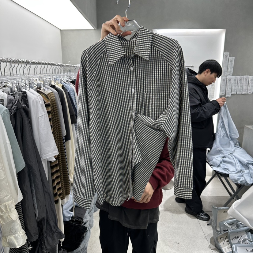 ANDE東大門實拍女士新品26春夏時尚熱賣休閑推薦襯衫蕾絲衫Ande襯衫/蕾絲衫圖色2