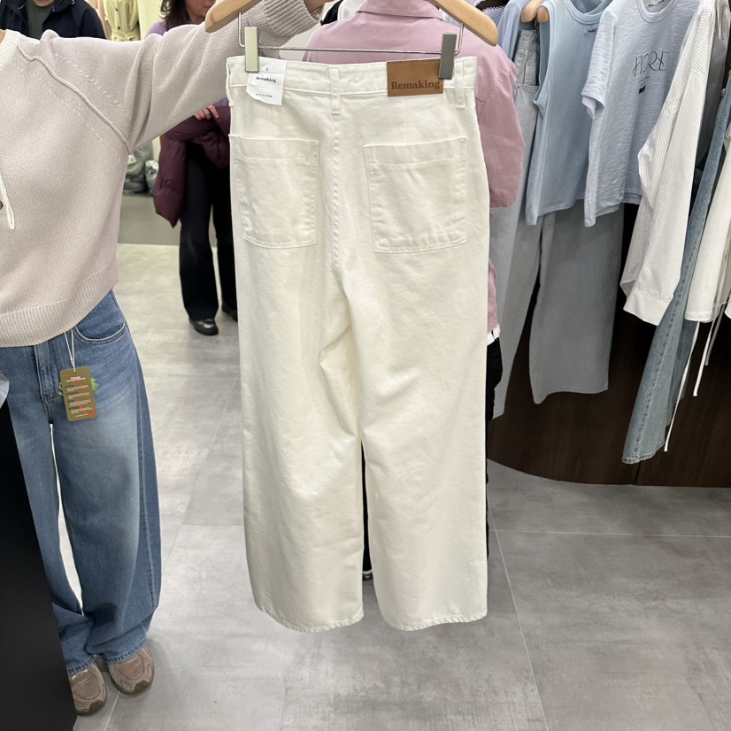 URBANSTORY/REMAKING韓國代購女士新品26春夏休閑褲褶裥Remaking/URBANSTORY休閑褲