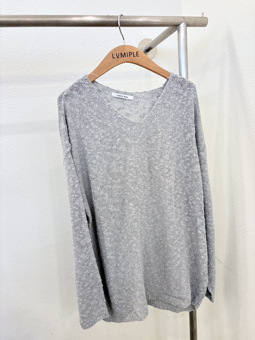 LUMIPLE韓國代購女士新品休閑26春夏真品熱賣針織衫毛圈羊毛LUMIPLE針織衫圖色3